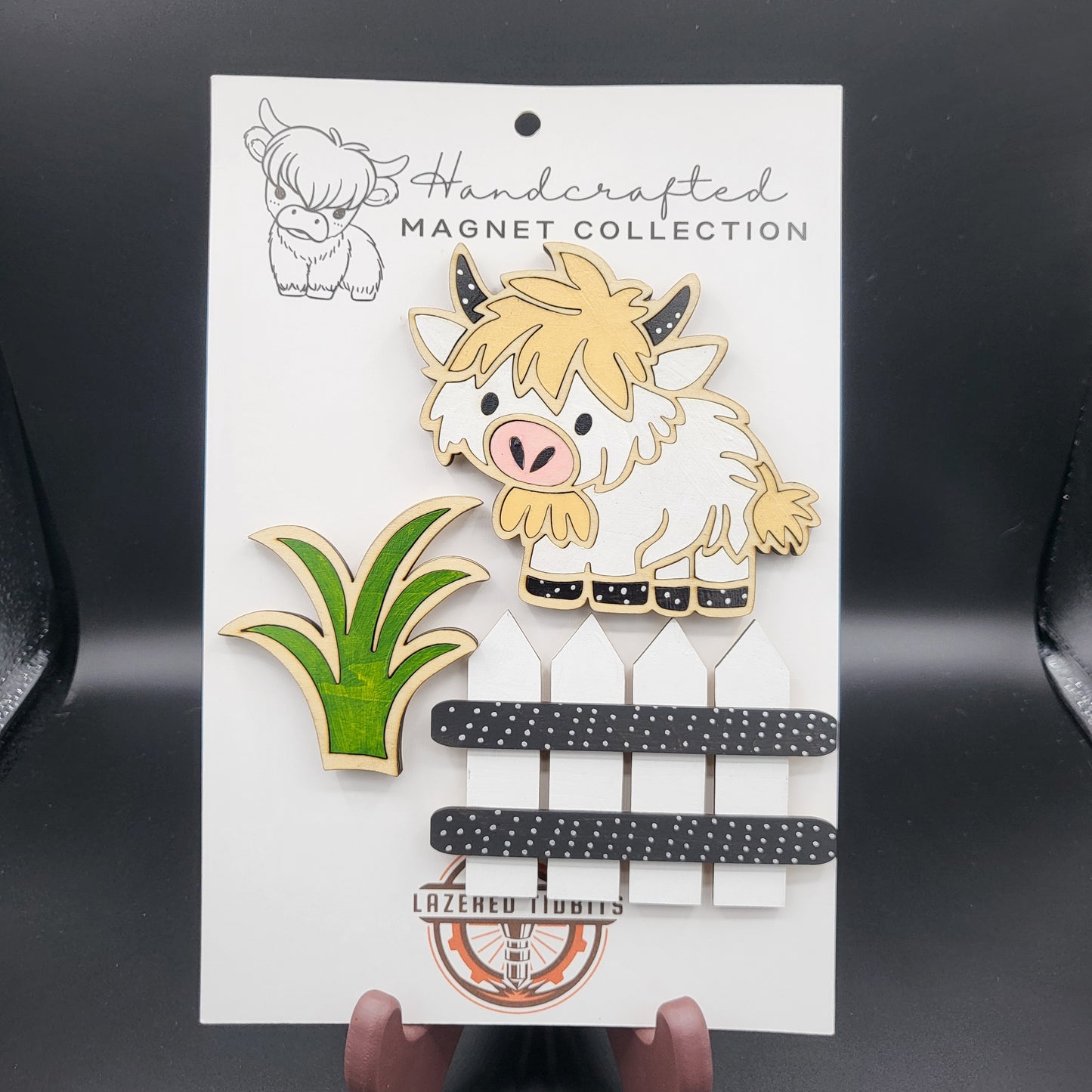 Highland Cow Magnet Set