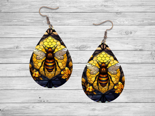 Raindrop Bee on Honeycomb