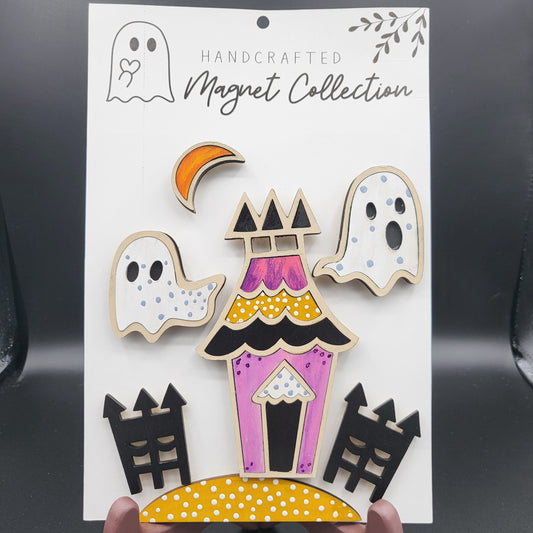 Haunted House Magnet Set
