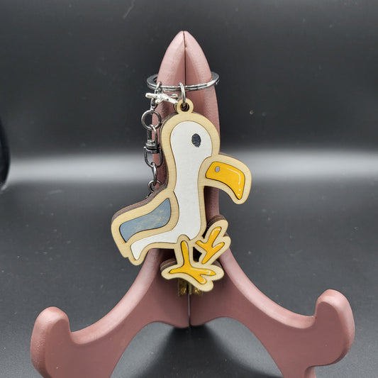 Seagull Keychain / Bag Tag