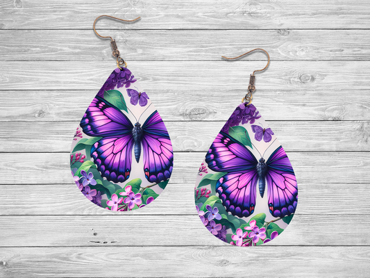 Raindrop Purple Butterfly
